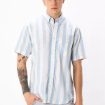 Regular Fit Poplin Parasol Stripe Shirt